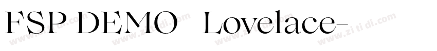 FSP DEMO   Lovelace字体转换